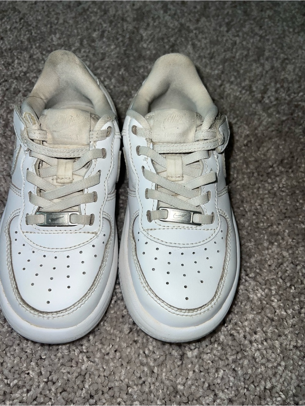 Nike Kids White Air Force 1 Sneakers